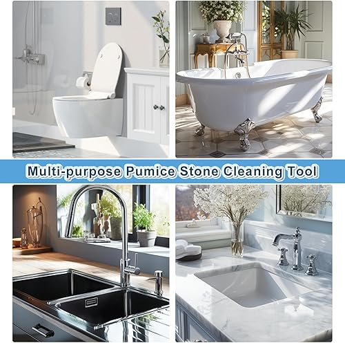 Miniatura 6 de YINGMORE Limpieza profunda del inodoro del inodoro de piedra pómez para quitar las manchas de agua dura