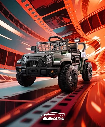 Miniatura 7 de ELEMARA Coche Montable, Juguetes Montables con Bluetooth para Niños Pequeños, Vehículos con Batería de 12V para Niños con Control Remoto, Camión