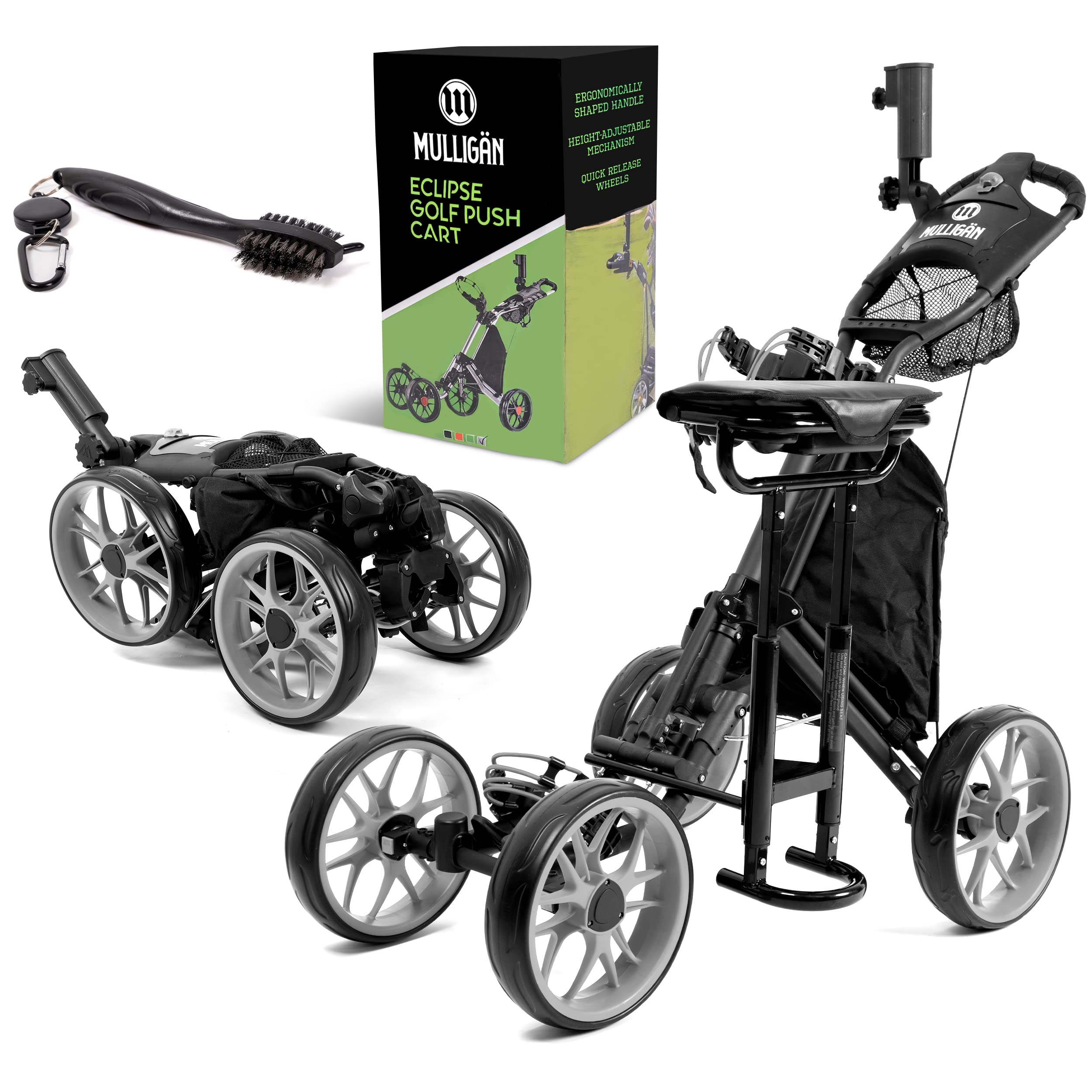 Buy MULLIGAN Golf Push Cart Golf Caddy With Quick Release Wheels