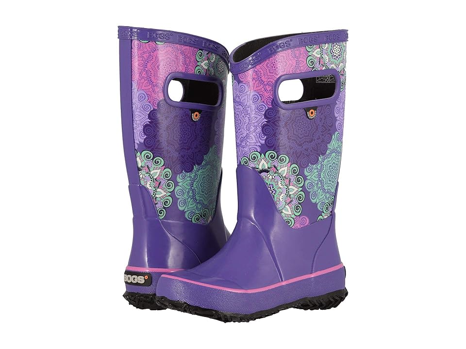 

Bogs Kids Rain Boot Mandalla (Toddler/Little Kid/Big Kid) (Violet Multi) Girls Shoes