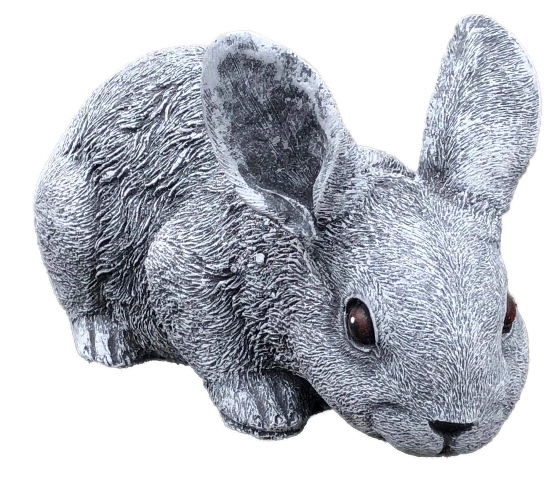 stoneandstyle Steinfigur Hase Langohr, Frost- und wetterfest bis -30°C, massiver Steinguss