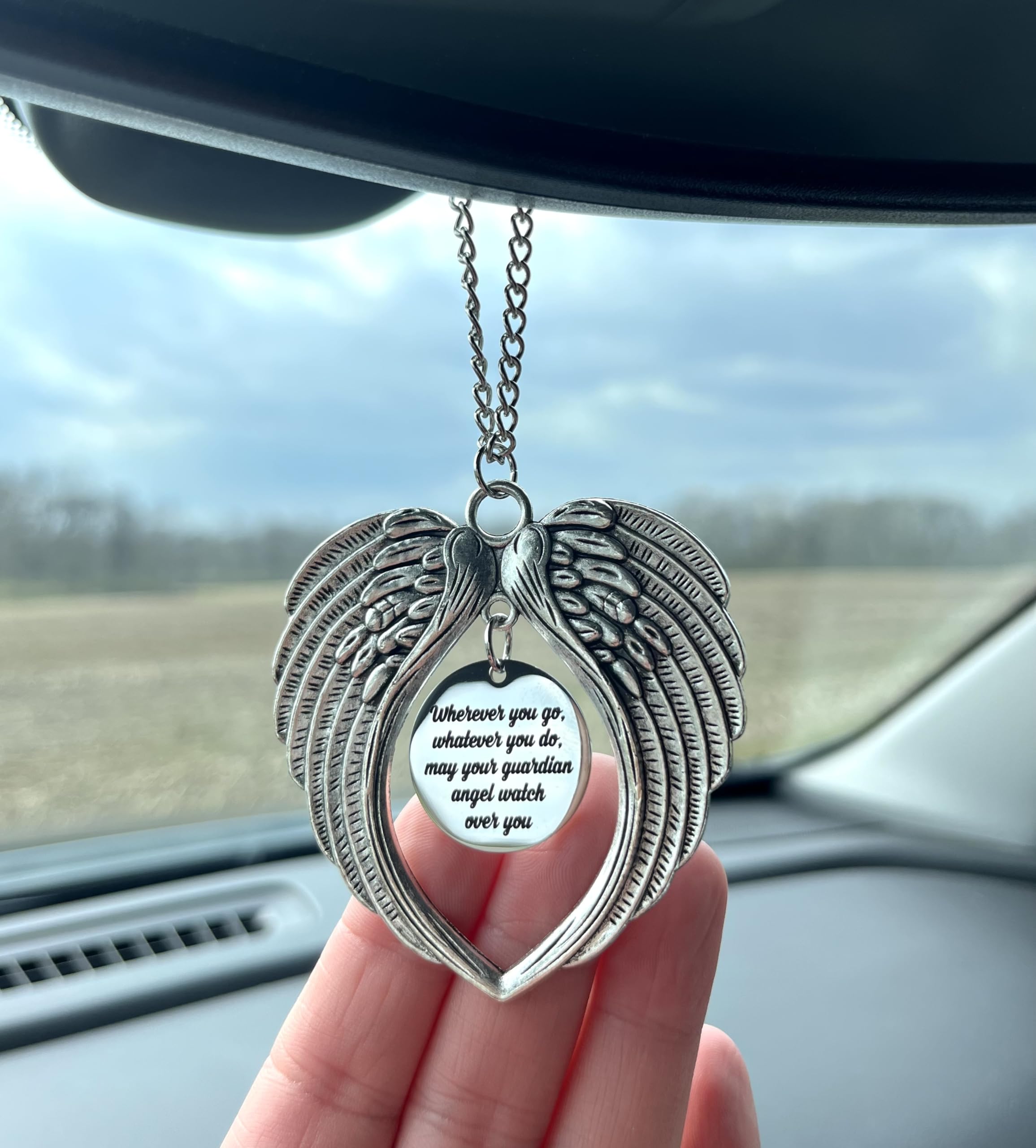 Amazon.com: Guardian Angel Car Charm – “Wherever You Go, Whatever