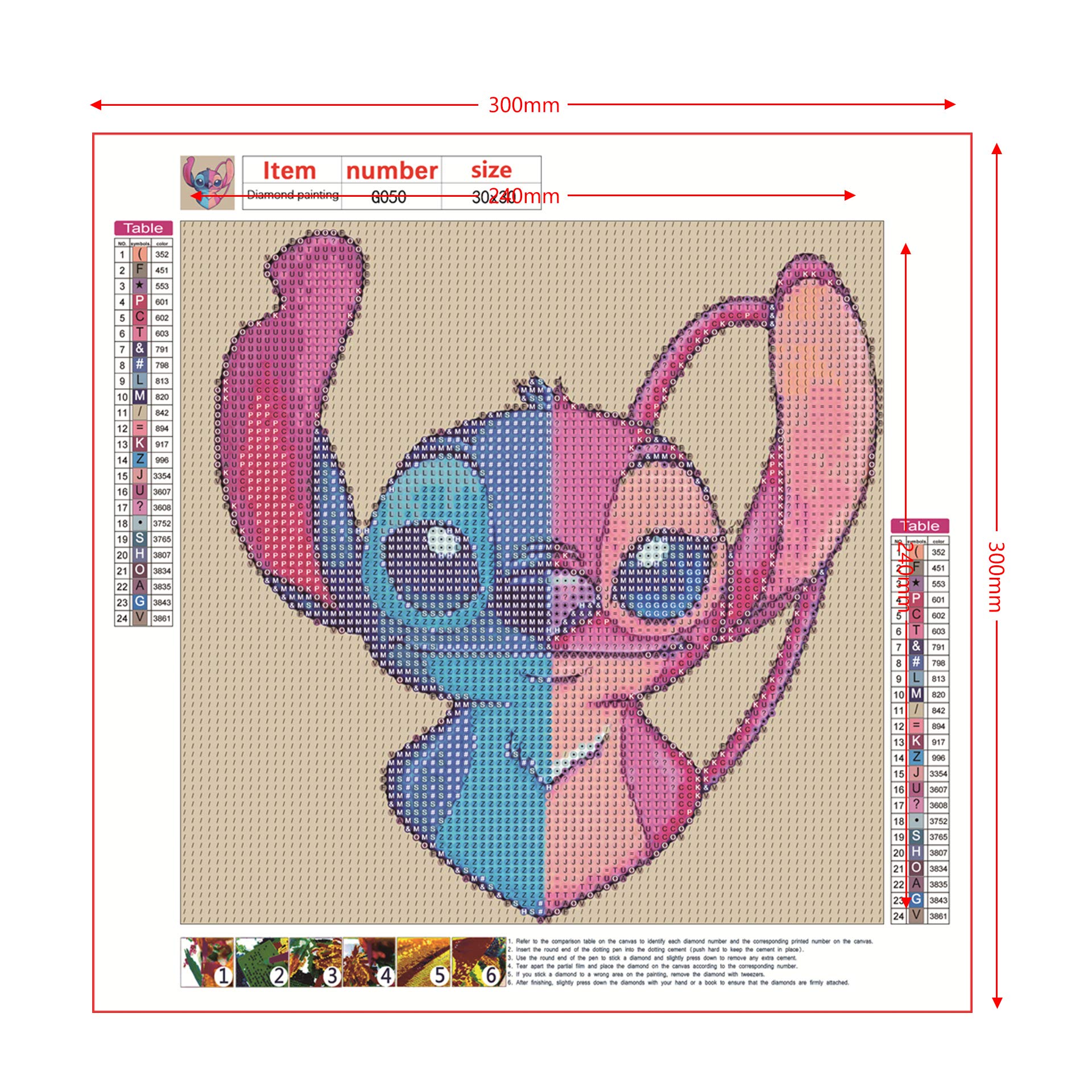 Kit De Diamond Painting Stitch - Loisir Créatif 5D Pour Enfants Et Adultes