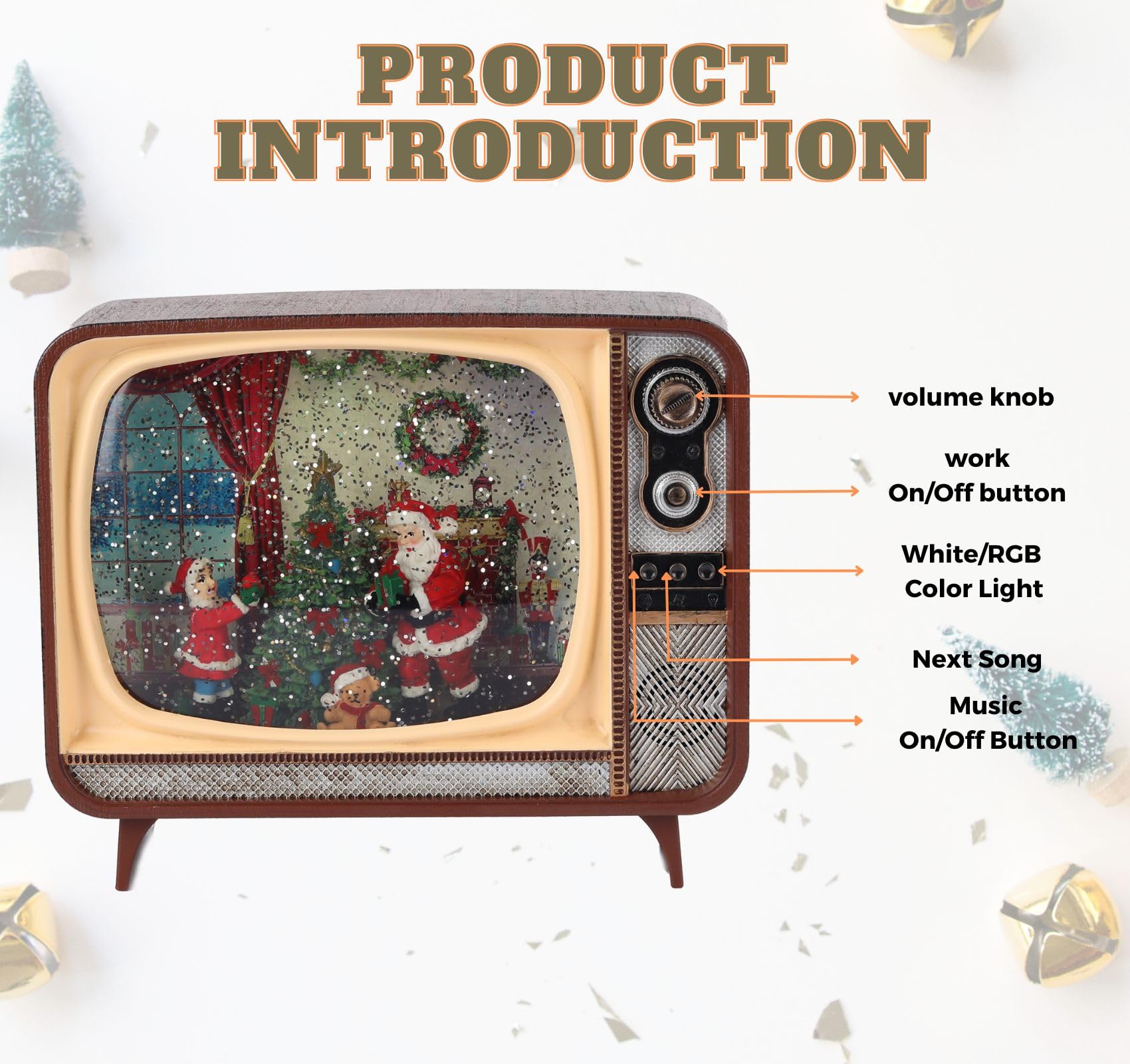 Amazon.co.jp: Joyriver クリスマス スノードーム ランタン レトロ