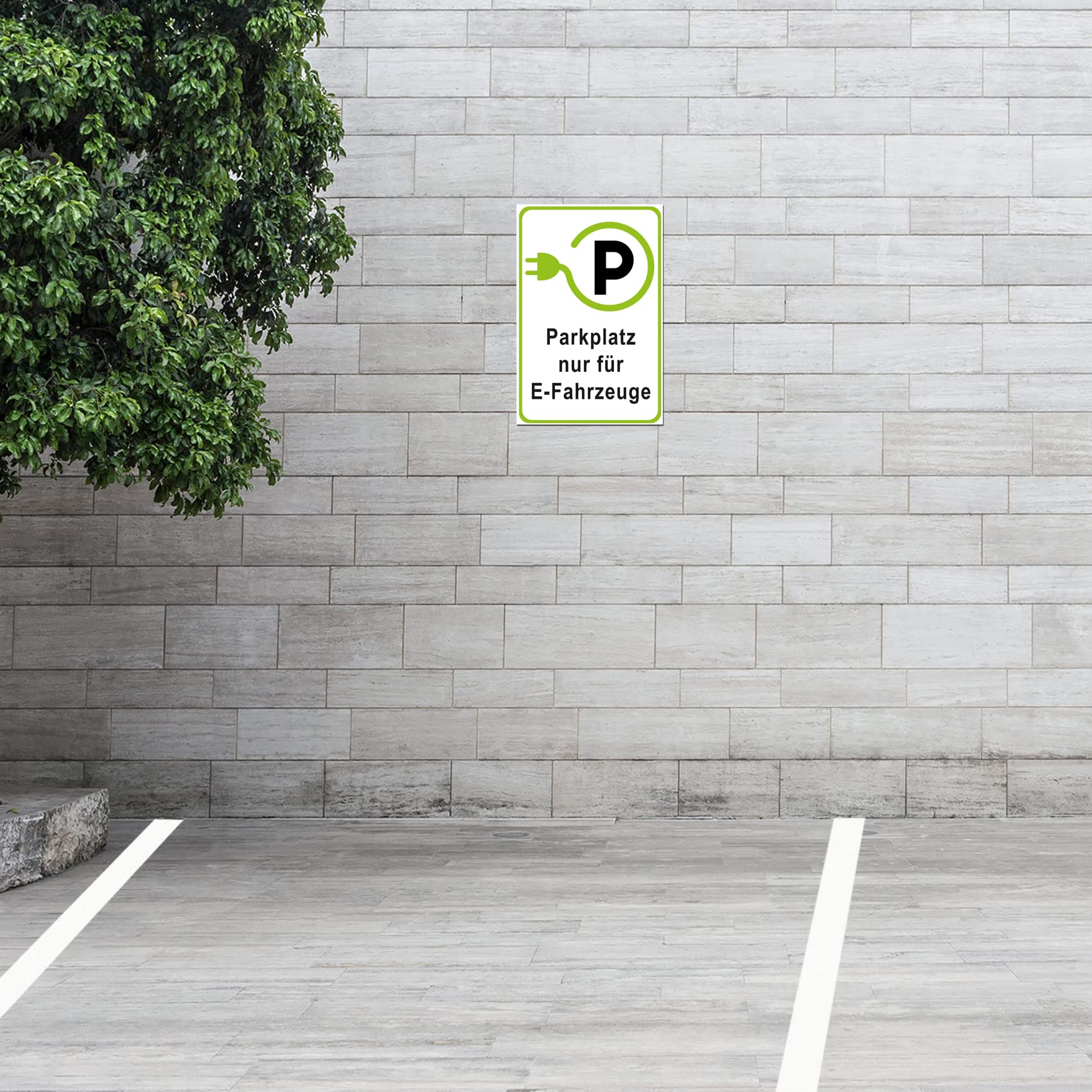 Safety Sign 20 x 30 cm Aluminium Composite Plate for Fence Gate Door Posts Weatherproof Aluminium Sign No Drilling Holes Parking Sign (08 E-Charging Station High) - Image 4