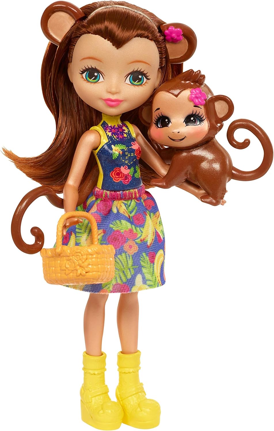 ​Enchantimals Merit Monkey Doll with Fruit Cart and Monkey Figure