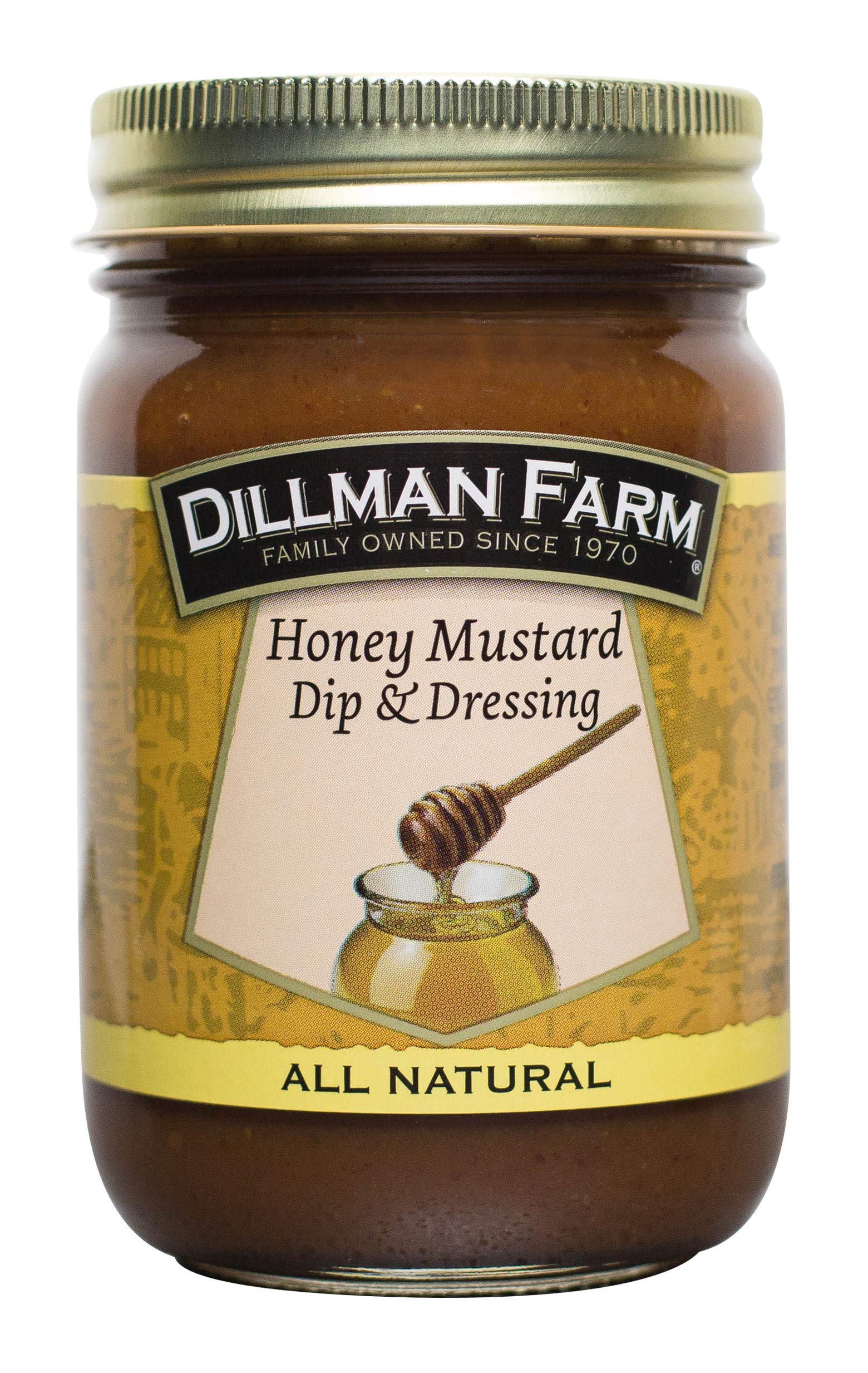 Dillman Farm All Natural Gourmet Honey Mustard, 14oz (Pack of 3)