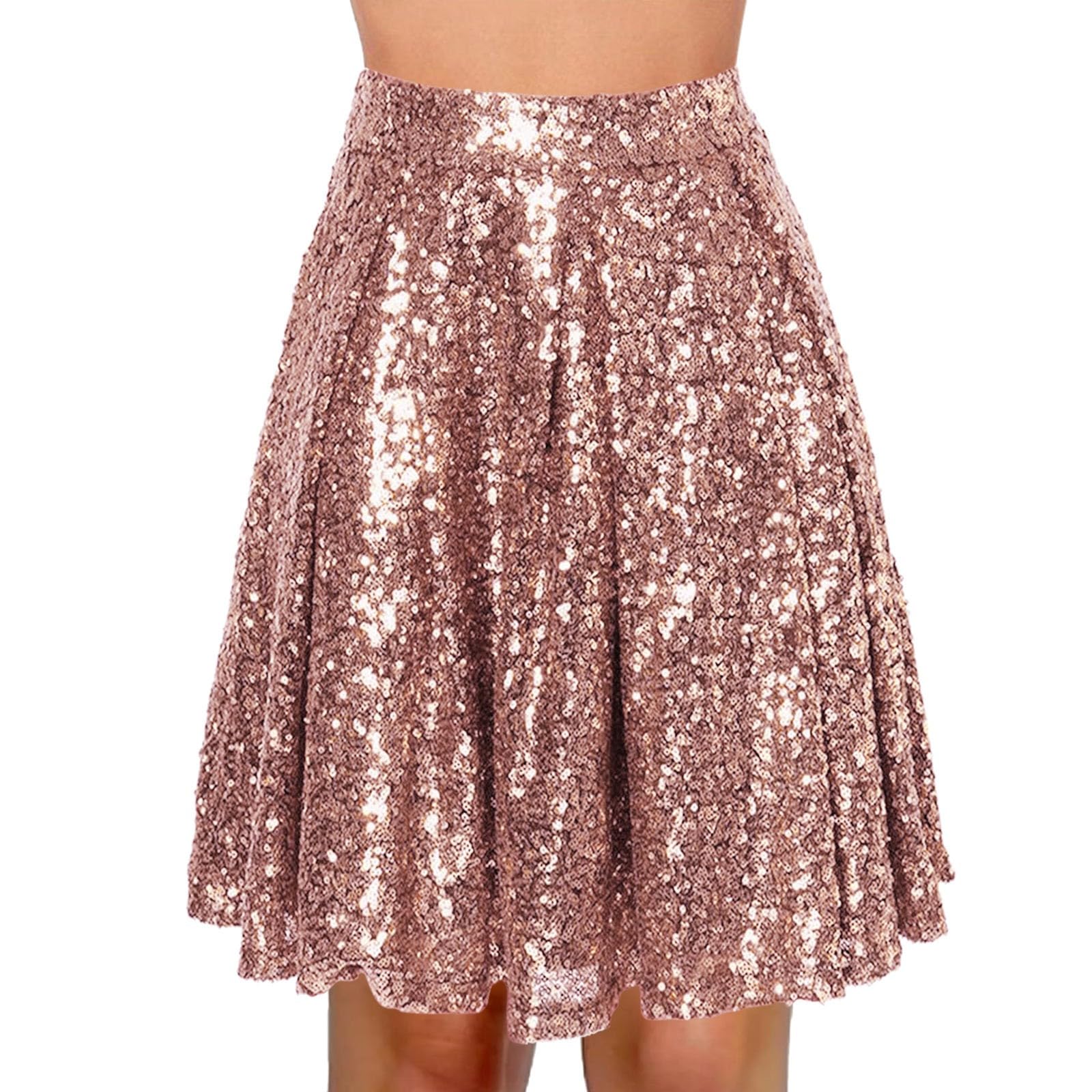 Daily Elegante Color Sólido A Falda Vintage Cintura Pleated Falda de Cuero Mujer Negro Sexy