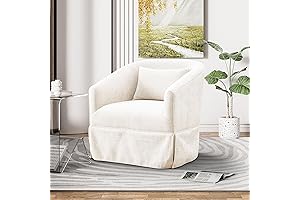 Zsarts Swivel Accent Chair with Ottoman: Comfort and Style United