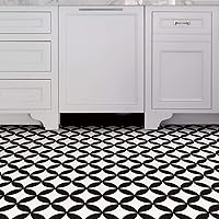 Vista 6 de FloorPops FP3301 Starlight - Azulejos de suelo para despegar y pegar, color negro (paquete de 2)