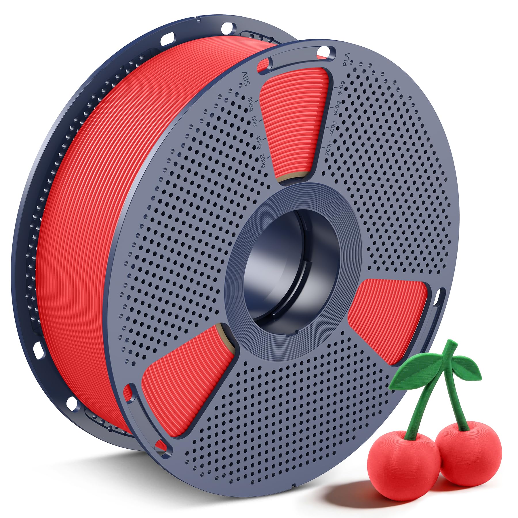 SUNLU PLA 3D Printer Filament, Cherry Red, 1KG