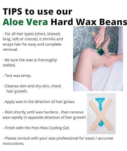 Miniatura 3 de Granos de cera dura de aloe vera (Aloe Vera - 2.2 libras (35.27 oz))