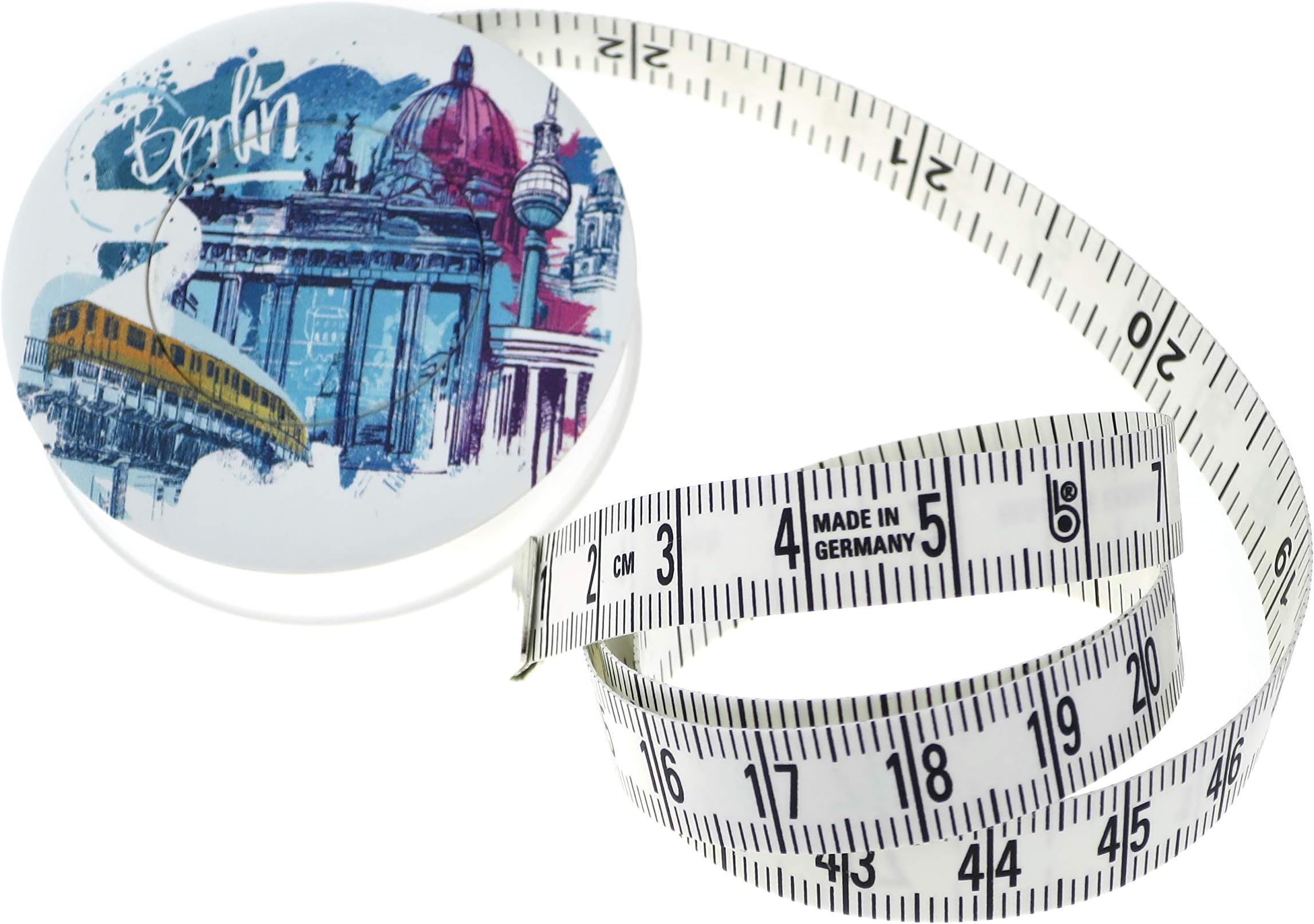 heightwise Balzer 80244D-BERB Rolling tape rollfix decor Berlin, 150 cm / 60 inch, ABS/polyfibre, multicolored, 5 x 5 x 1,4 cm