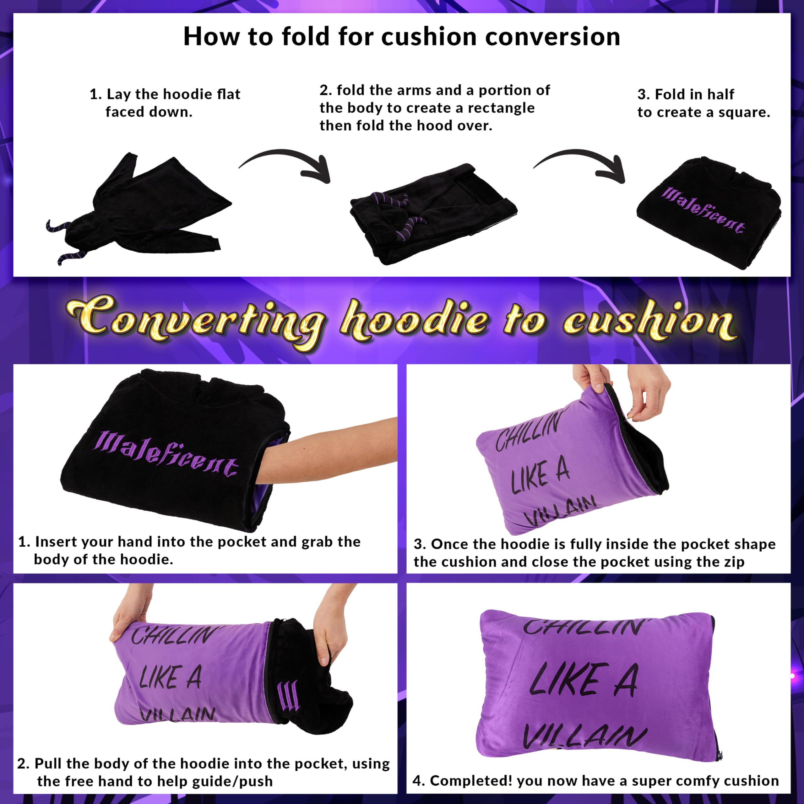 Disney Felpa Bambina - Felpa Coperta di Pile Taglia Unica - Felpa Oversize Bambini Ripiegabile A Cuscino - Stitch Gadget Ufficiale