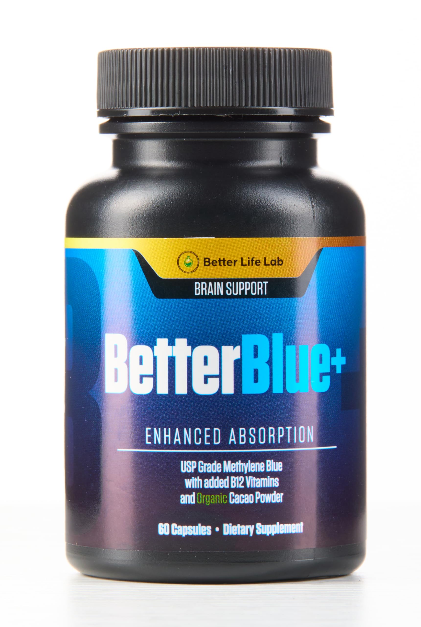 BETTER LIFE LAB Cápsulas de Azul de Metileno USP, Grau Farmacêutico, 60 ...