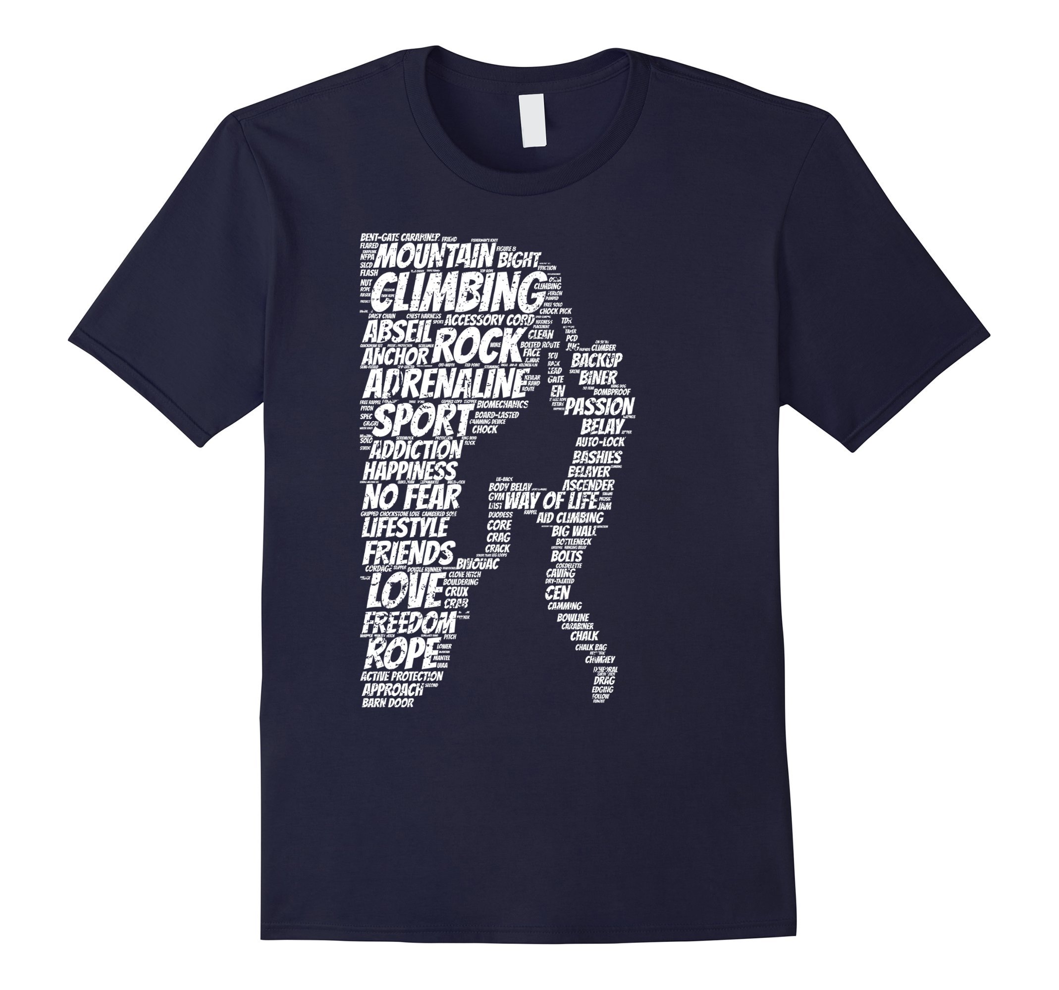 Climbing Shirt: Mountain Rock Climber Terms Gift T-Shirt