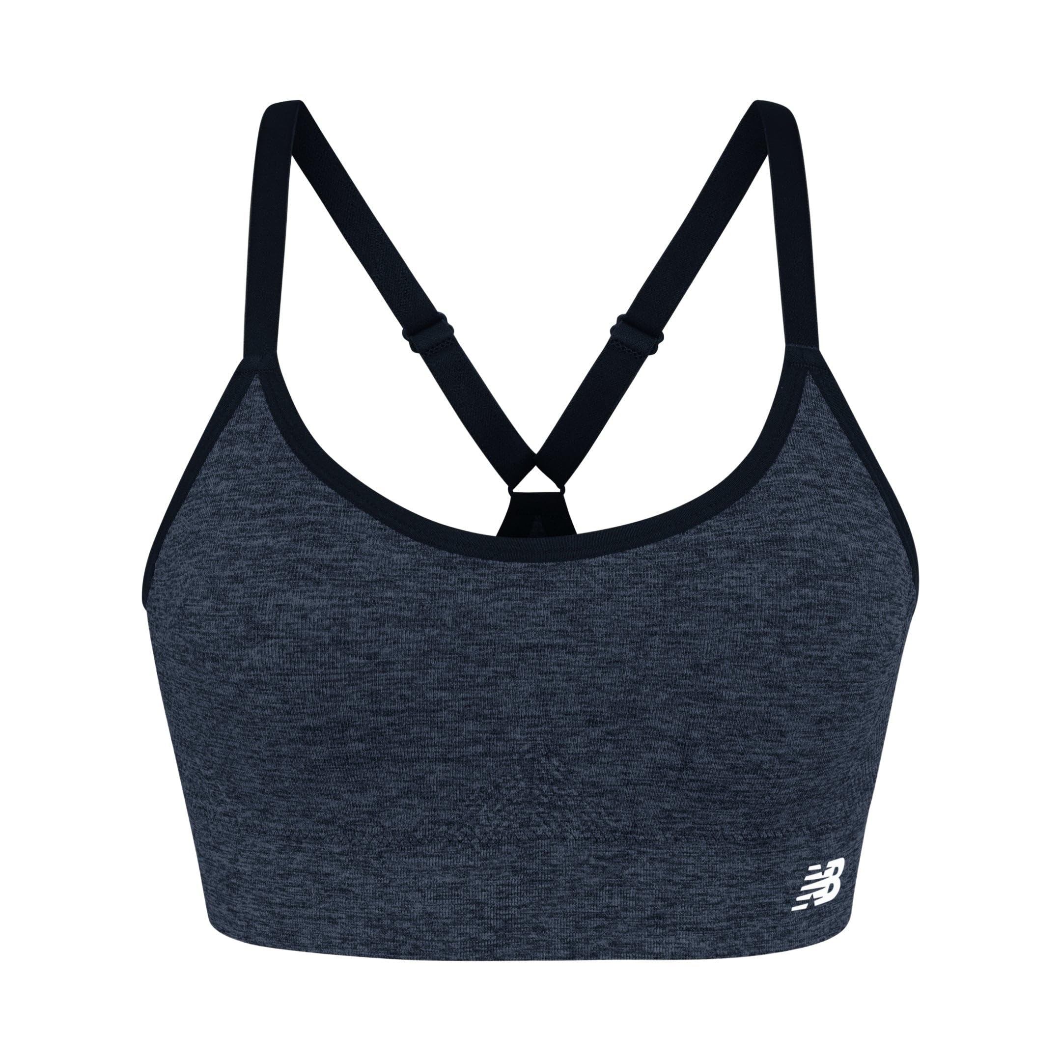 New Balance Yoga Cami Sostén Deportivo Lot de 3 Soutiens-Gorge de Sport sans Coutures pour Femme, Taille XL, Bleu Marine, Bleu, Gris, XL