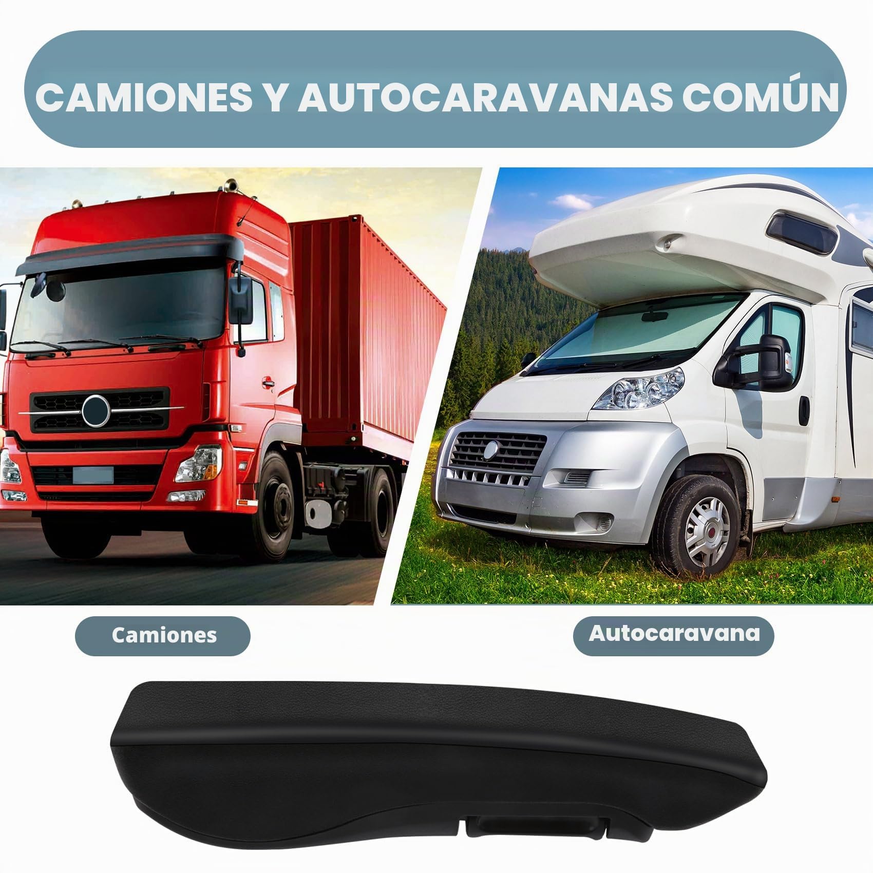 Reposabrazos ajustable universal del asiento del coche para RV RV Camión Transportador Piezas de automóvil (derecha)
