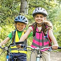 Vista 2 de AYKRM Chaleco de alta visibilidad para niños chaleco de seguridad reflectante de alta visibilidad