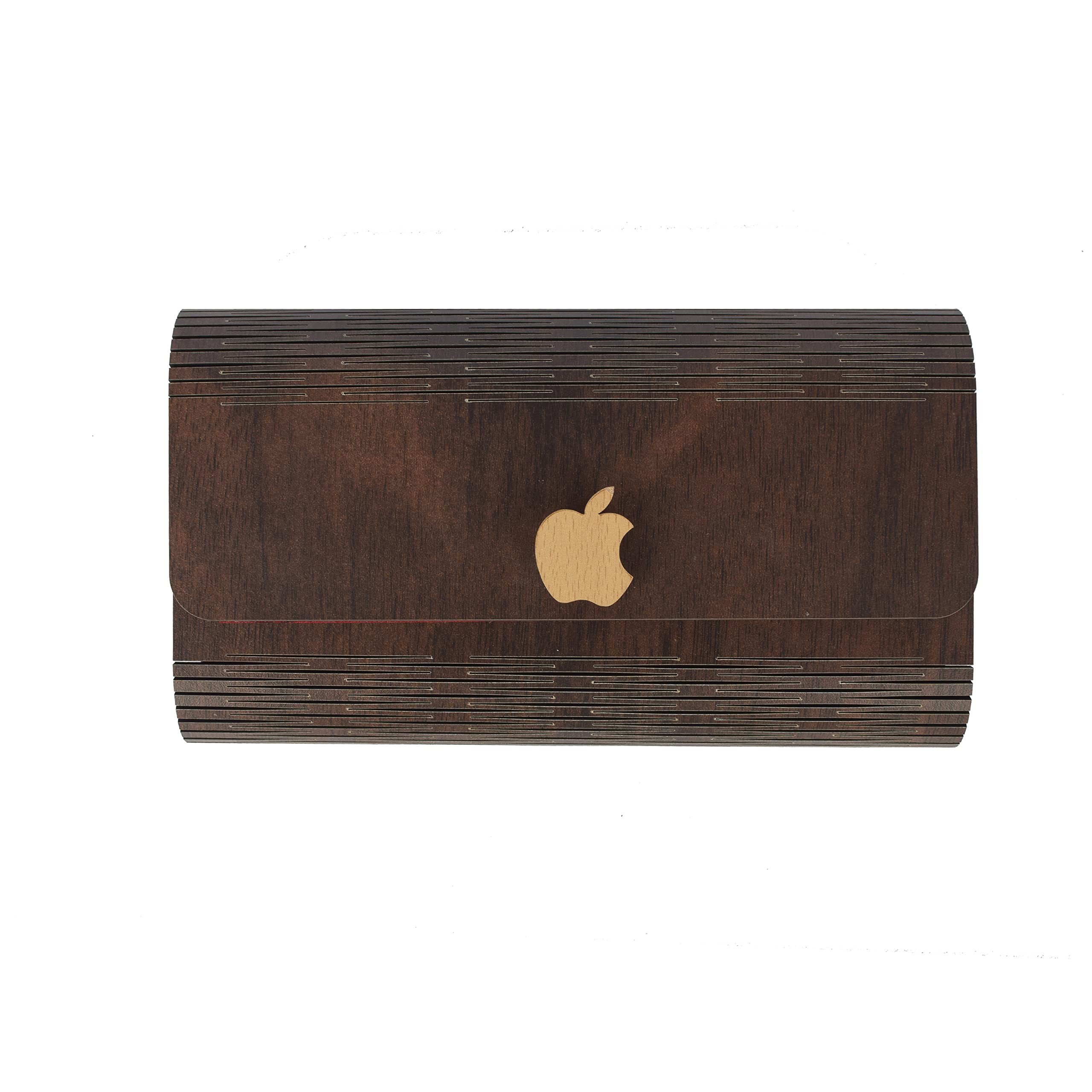 Handcrafted Wooden Clutch Bag for Women | Dark Walnut Rectangular Evening Purse with Apple Knob | Minimalist Wooden Party Clutch for Wedding, Festival-image-48