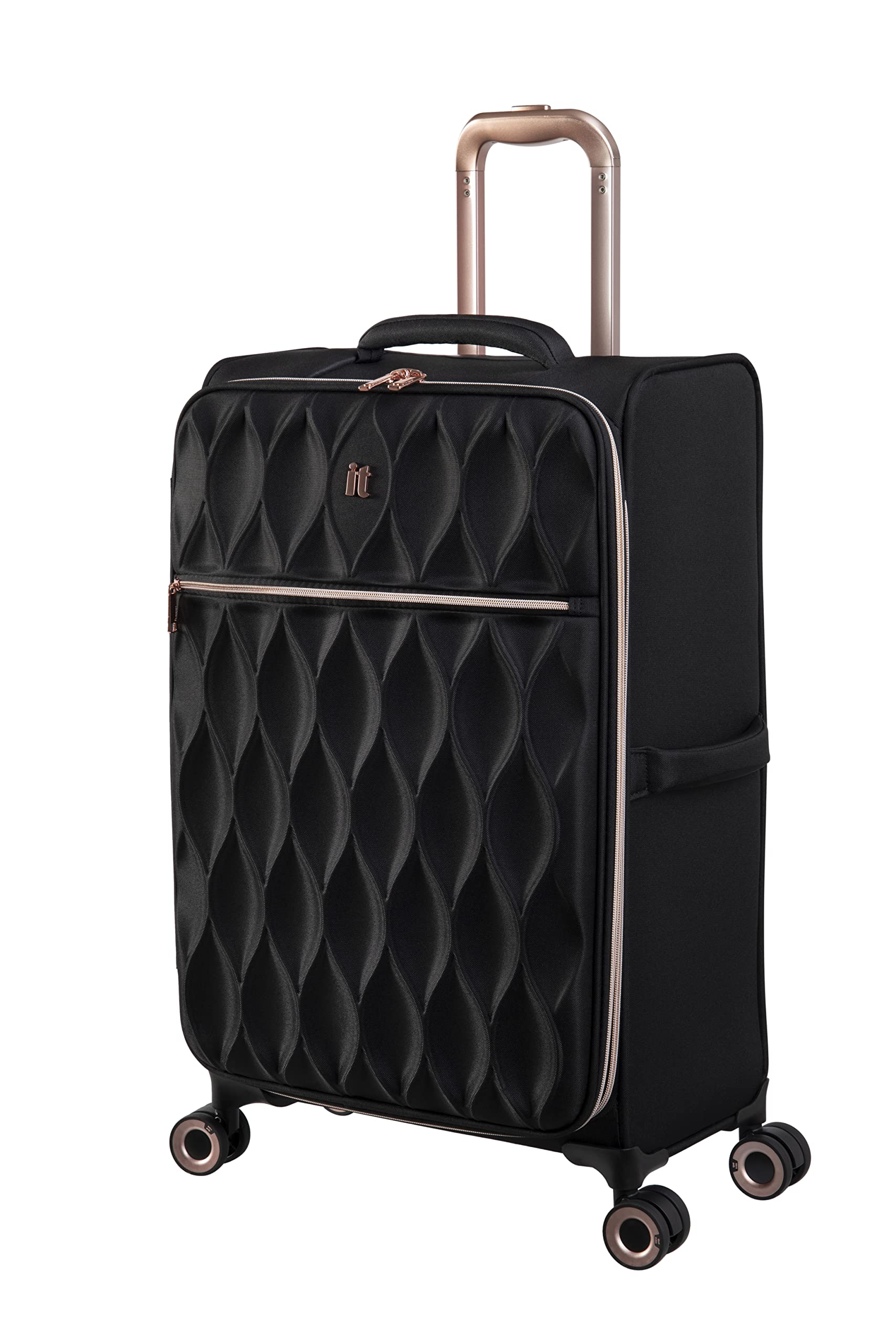 it luggageEnliven 27" Softside Checked 8 Wheel Expander Spinner, Black