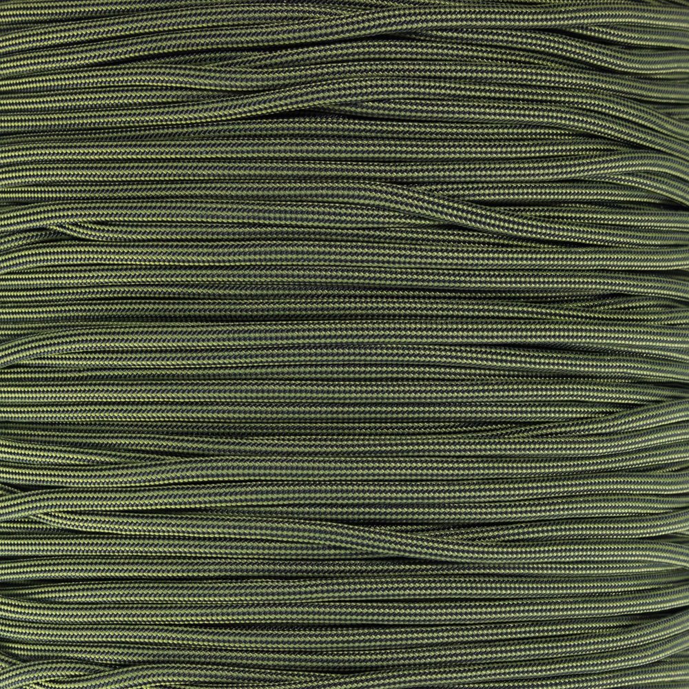 Paracord Planet 25 Foot Hanks of 550 Type III 7 Strand Paracord (Moss and Black Stripe 25 Feet) โ image 1