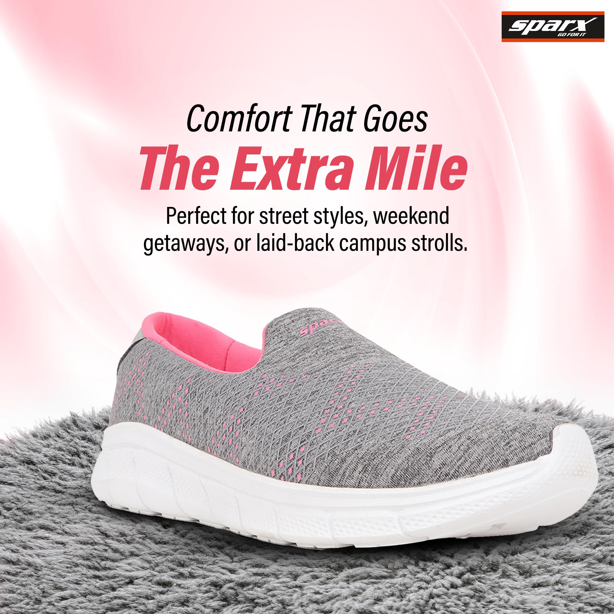 SPARX Womens SL 9036 | Enhanced Durability & Soft Cushion | Grey Running Shoe - 5 UK (SL 9036) 1