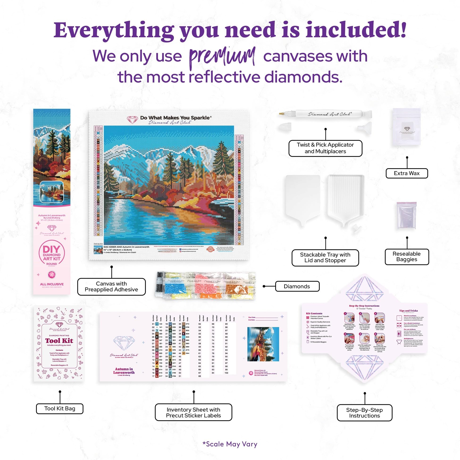 Amazon.com: DIAMOND ART CLUB Autumn in Leavenworth Diamond