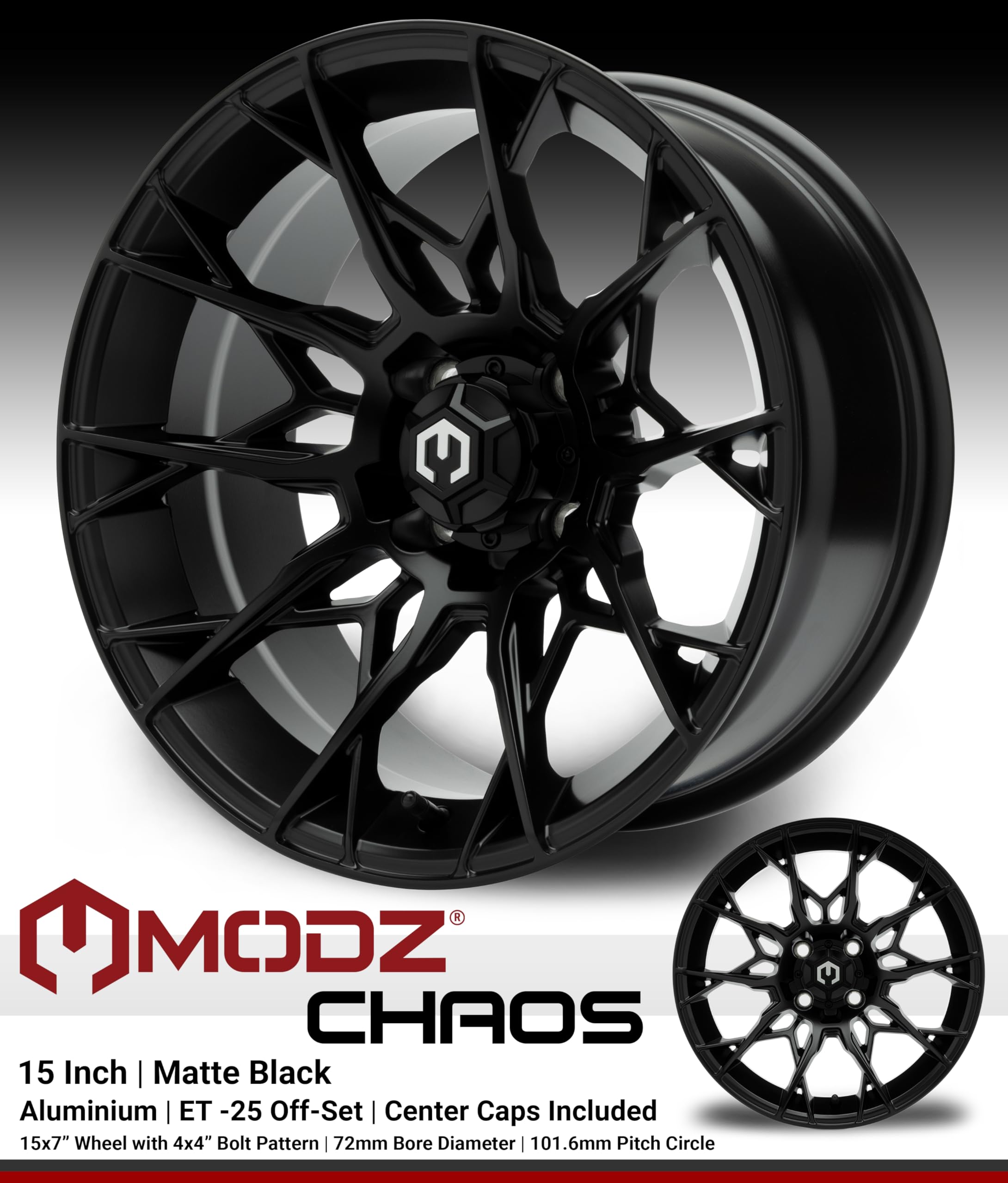 Amazon.com: MODZ® Chaos Matte Black 15