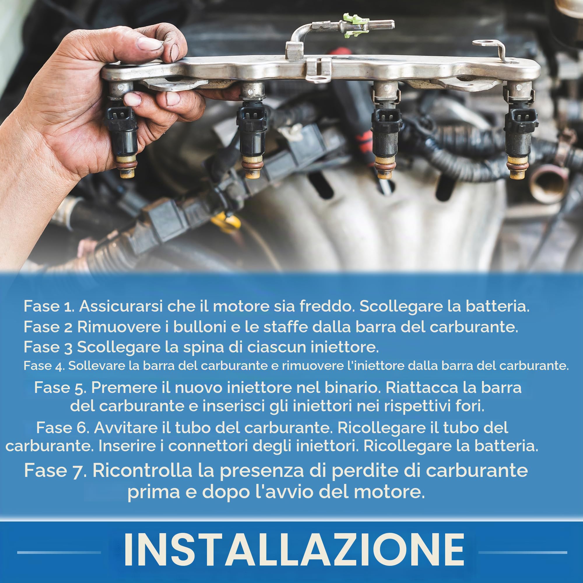 A ABSOPRO Iniettore di carburante No.06H906036G/06J906036G per VW Golf 2.0 GTI 04-13 per VW Passat B6 B7 Berlina 2.0 TFSI 05-14 Nero 4 Pezzi