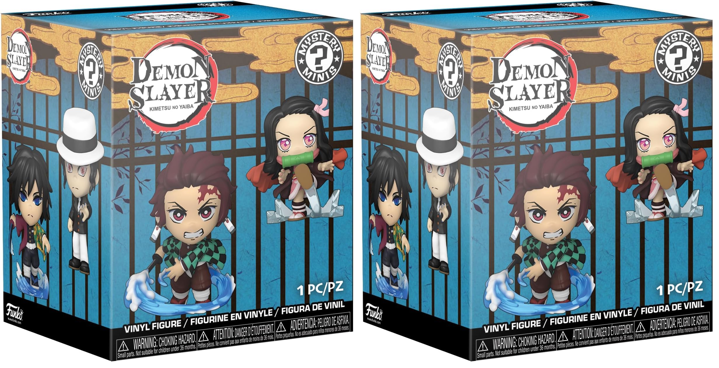 Funko Mystery Mini - Demon Slayer - 1 of 12 To Collect - Styles Vary - Guardianes de la Noche - Minifigura de Vinilo Coleccionable - Idea de Regalo - Mercancia Oficial - Anime Fans para Exhibir