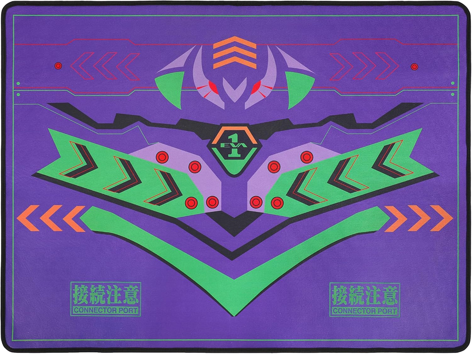 Chair Mat for Hard Floors, Gaming Chair Floor Mat 35"×47" for Evangelion Unit-01 Mech Inspired Design