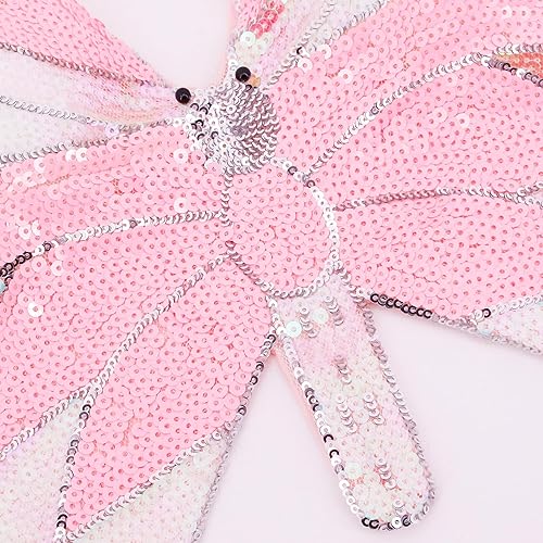 Miniatura 7 de Camiseta corta sexy con lentejuelas en forma de mariposa para mujer, con cordones, camiseta sin mangas para danza del vientre