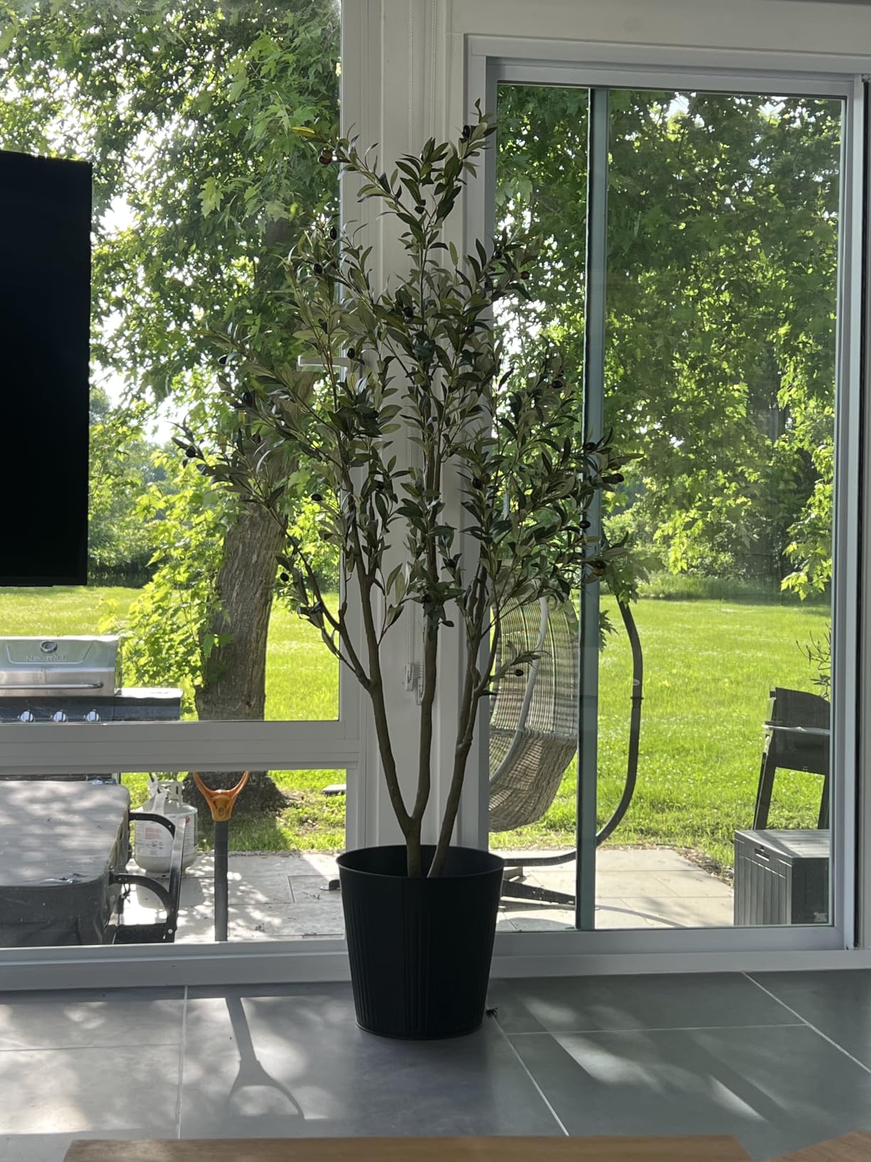 Buy VIVATREES Olive Trees Artificial Indoor, 6FT Tall Faux Olive Tree ...