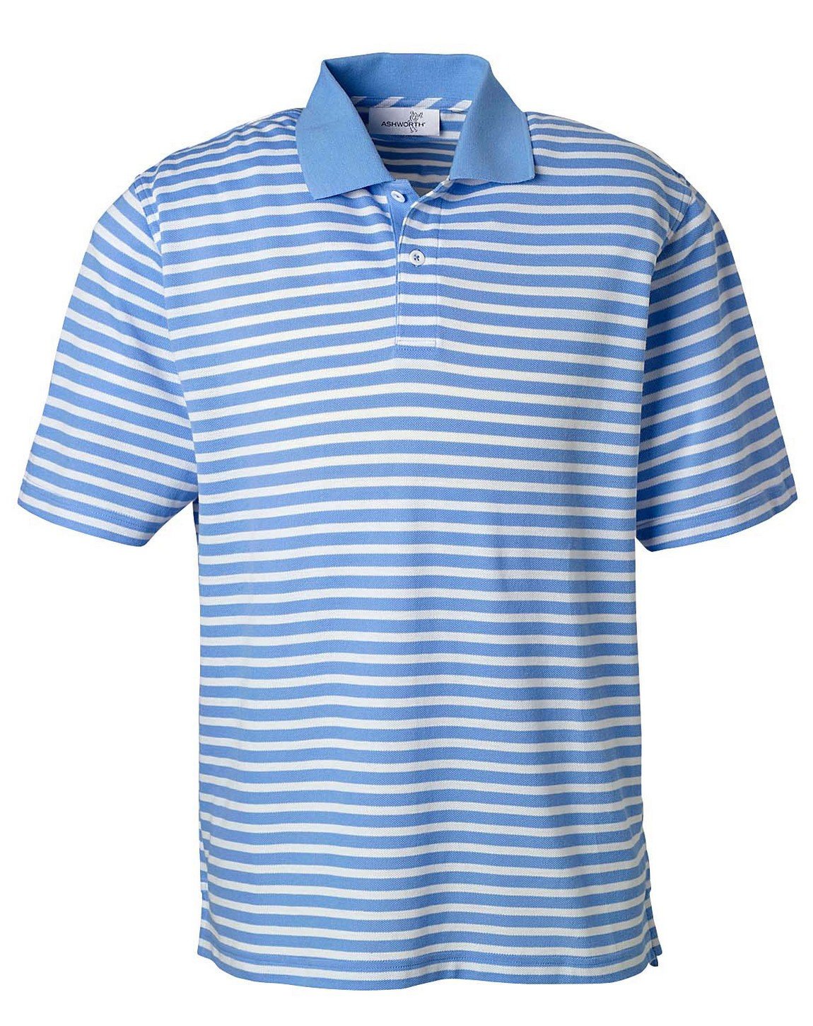 Ashworth2048 Men's Dual Tone PiquÃ Stripe Polo