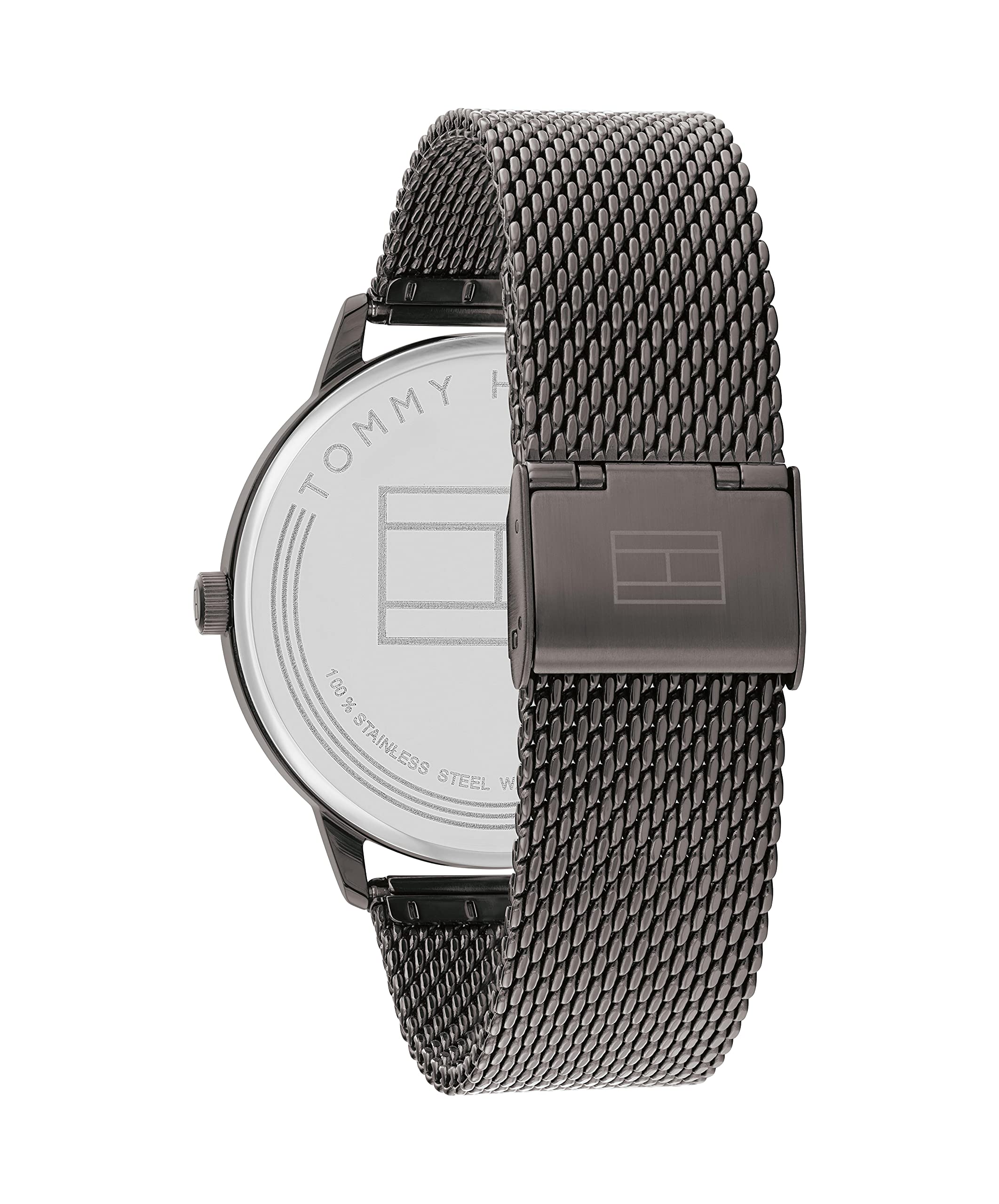 Tommy Hilfiger Analog Quarzuhr für Herren Edelstahl-Mesh Gliederarmband