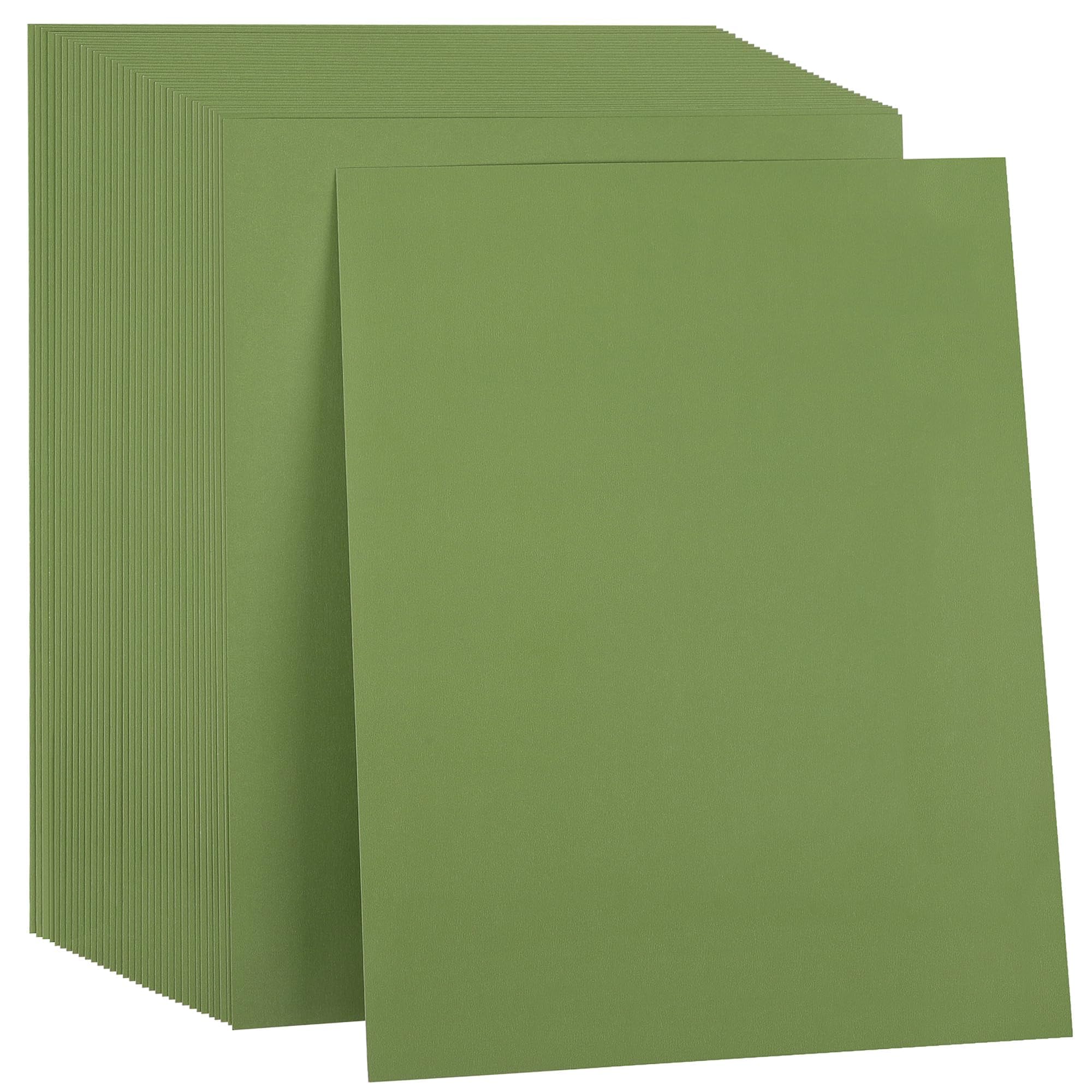 Amazon.com: 35 Sheets Bamboo Green Cardstock 8.5 x 11 Inch Card