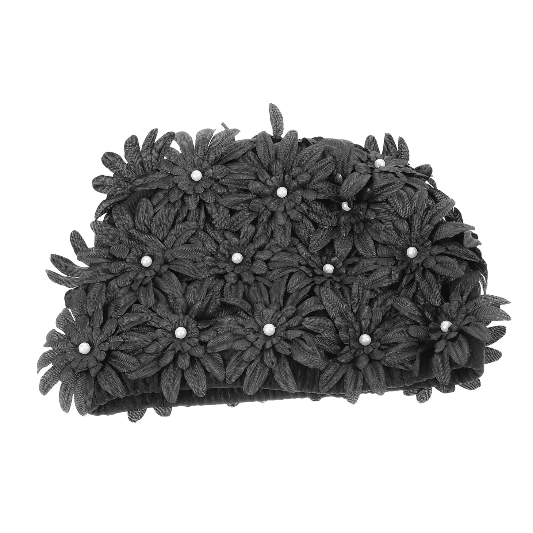 TOYANDONA Bonnet de Bain Floral pour Bonnet de Natation Élastique Étanche pour Cheveux Longs Épais Accessoire de Piscine Élégant pour Adultes Confort Protection Optimal