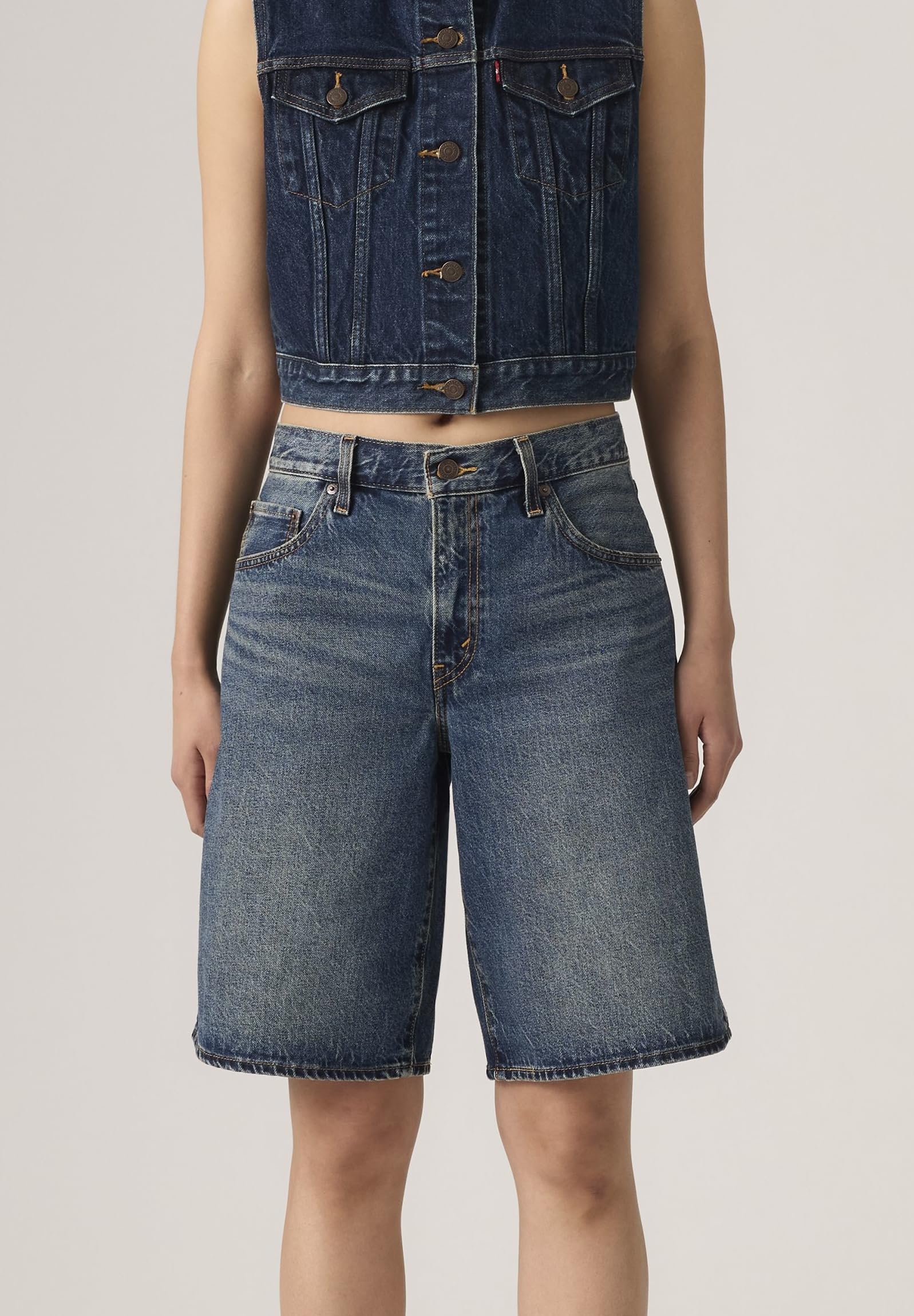 Levi's - Baggy Dad Jort, Pantaloncini in Denim Donna