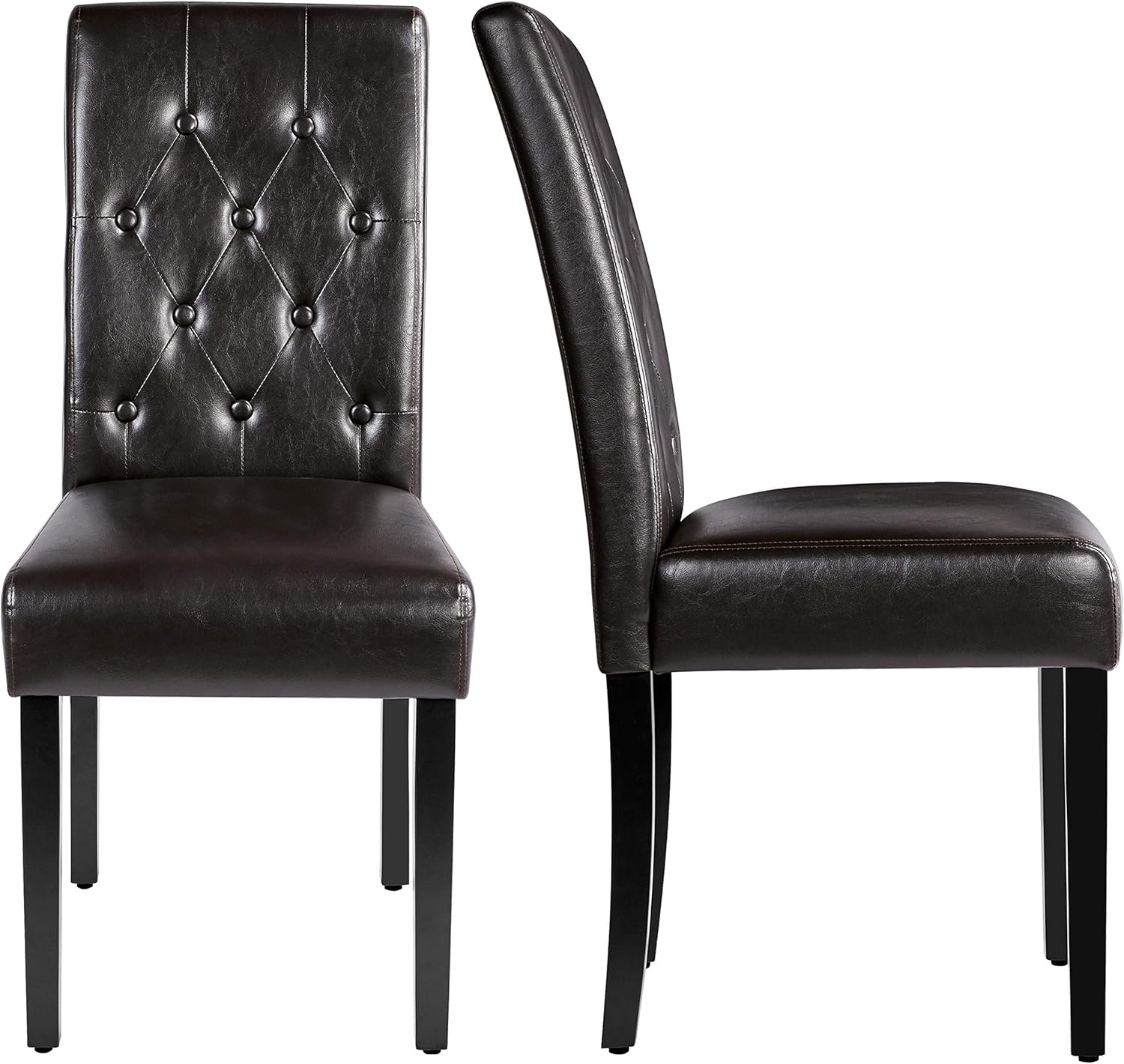 Amazoncom Yaheetech Dining Chairs Parsons Chair Tall Back Dining Room Side Chair With Solid Wood Legs Kitchen Chairs For Home Kitchen Living Room Dining Room Restaurant Hotel Brown Amazoncom Yaheetech Dining Chairs Parsons Chair Tall Back Dining Room Side Chair With Solid Wood Legs Kitchen Chairs For Home Kitchen Living Room Dining Room Restaurant Hotel Brown