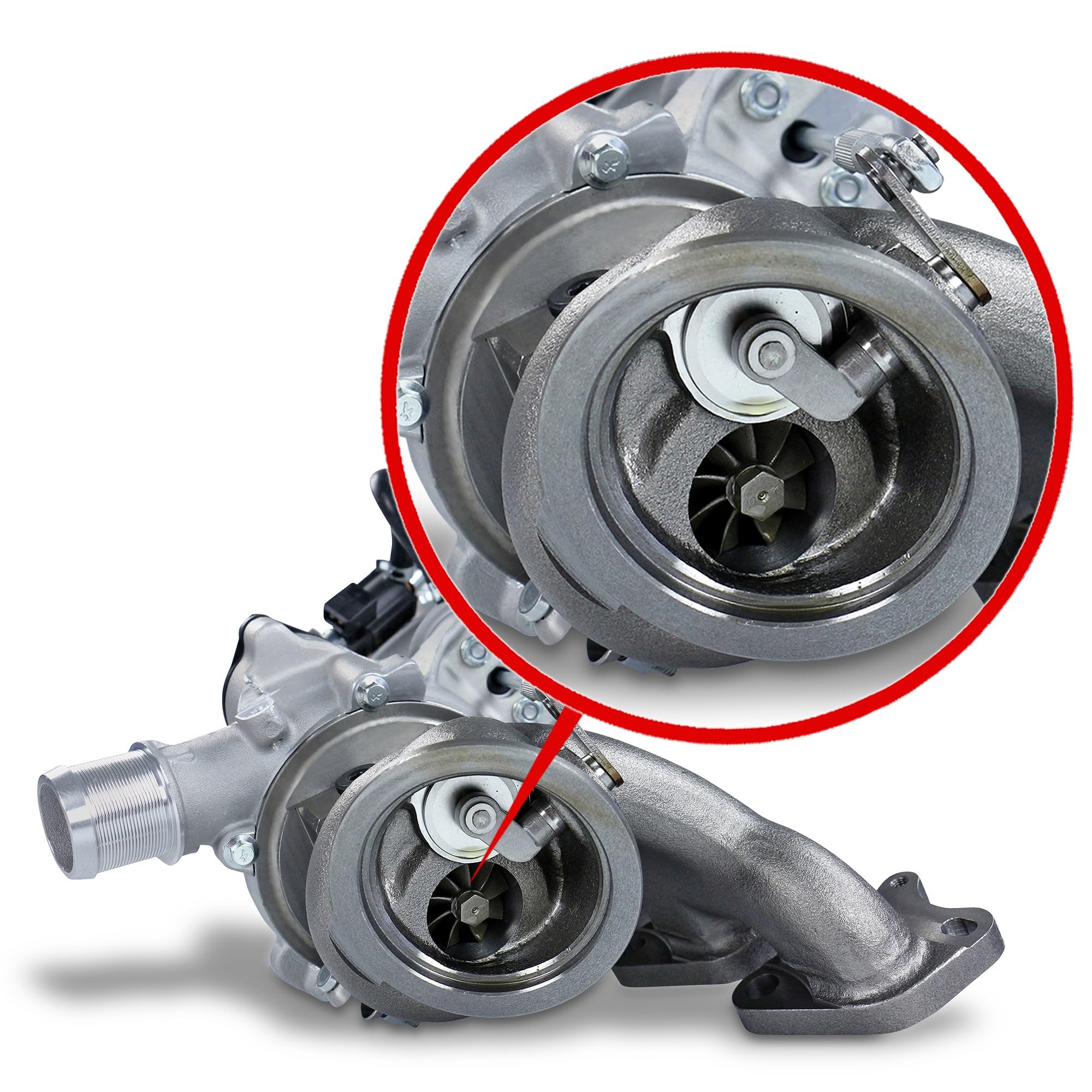 ATEC Germany 1x Turbocompressore Turbocompressore a gas di scarico, | Compatibile con: CHEVROLET CRUZE, CRUZE Schrägheck, CRUZE Station Wagon, ORLANDO, TRAX, OPEL ADAM, ASTRA J, ASTRA J Caravan
