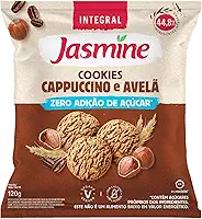 Jasmine Cookies de Cappuccino e Avelã Integral Zero Açúcar 120g