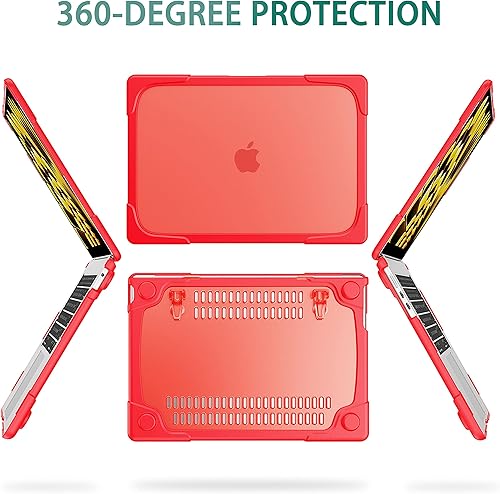 Miniatura 7 de May Chen Funda para MacBook Air M4 de 15 pulgadas A3241 A3114 M3 A2941 M2 Chip 2023 2024 2025, funda rígida de protección resistente plegable con