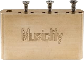 Musiclily Ultra 10.5mm Full Brass 42mm Standard MIM Style Tremolo Block for Mexico Fender Strat and China made Squier Classic Vibe/Speical Electric Guitar