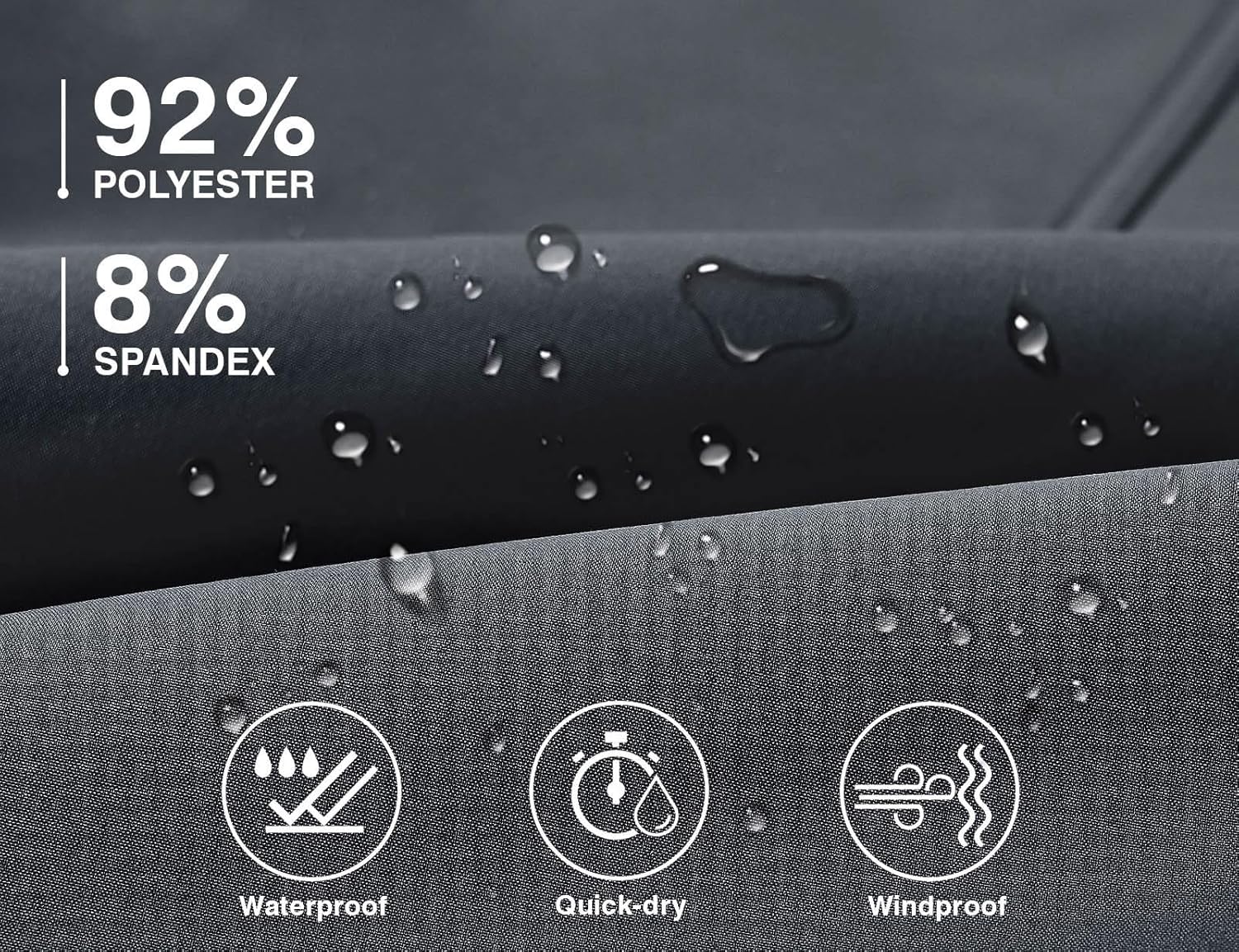 TBMPOY Men's Snow Pants Fleece Lined Hiking Winter Waterproof Softshell Ski Outdoor Insulated Climbing Pants Zipper Pockets - Image 4