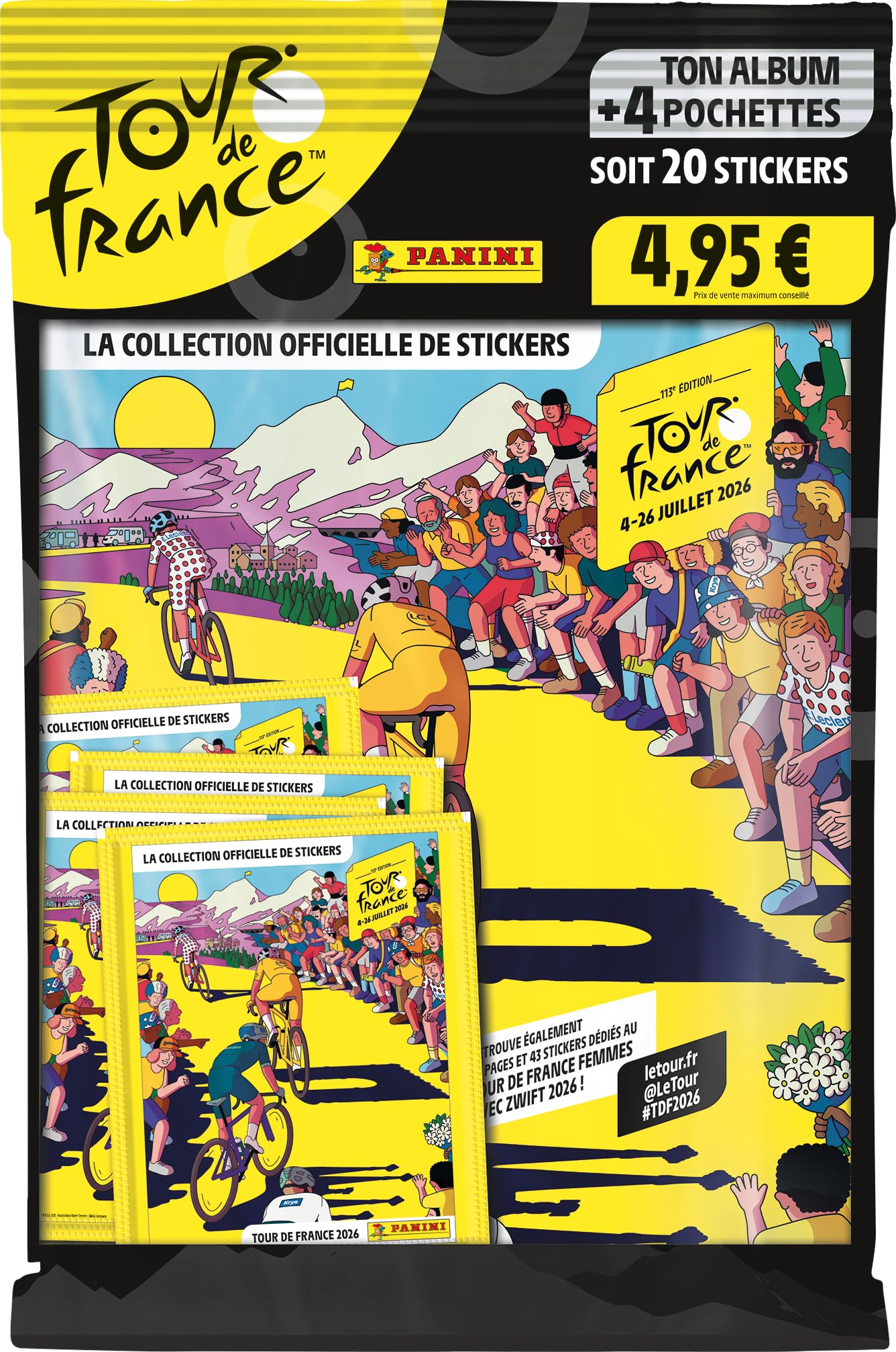 Panini Tour DE France 2026 - pakiet startowy (Album + 4 kieszenie)