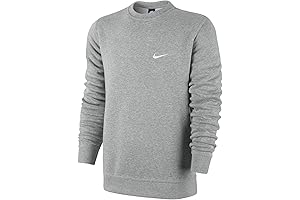 Nike Club Swoosh Black and Grey Crewneck