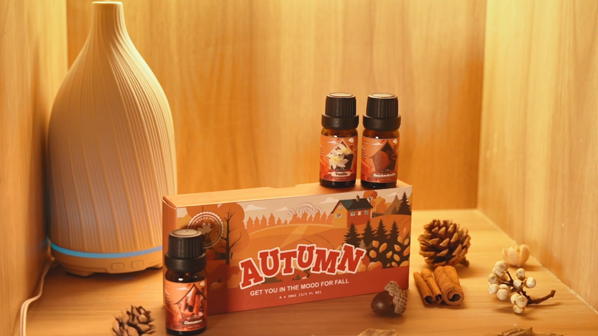 Amazon.com: SNOWSEN Autumn Essential Oil Set, Fragrance Oil Set