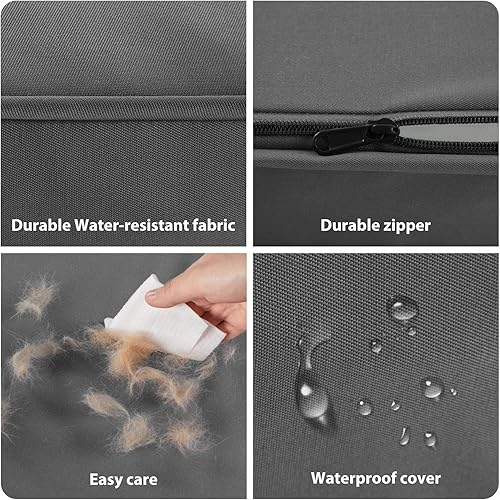 Miniatura 7 de BFPETHOME Camas para perros grandes al aire libre, cama impermeable para perros medianos, grandes y extragrandes, cama ortopédica para perros con