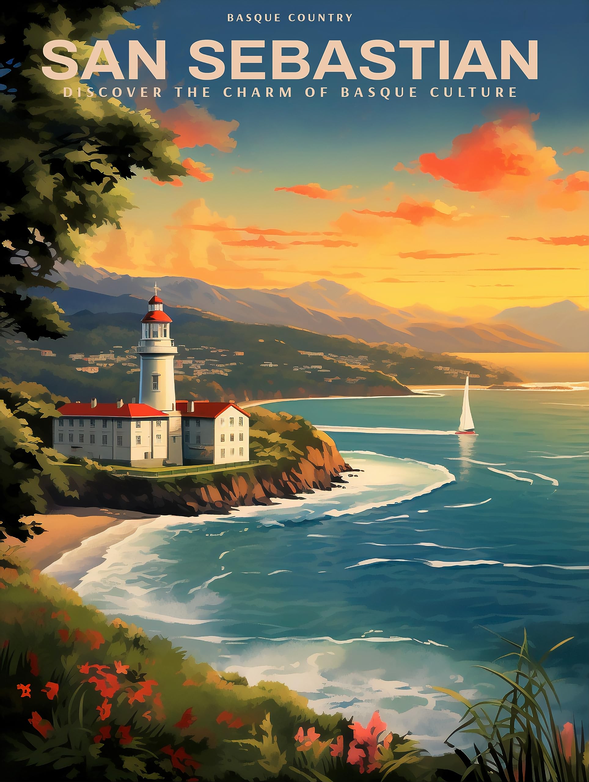 Spain, San Sebastian | Poster | Wall Art | Home Decor |